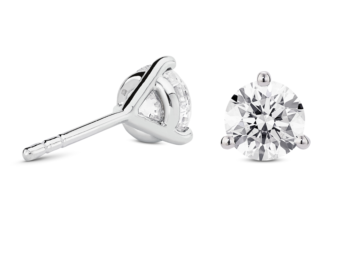 Lab-Grown Diamond 3ct. tw. Round Brilliant Studs and Pendant Set | White