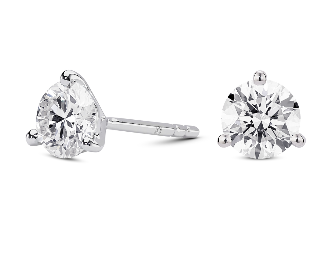 Lab-Grown Diamond 3ct. tw. Ronde briljant oorbellen en hanger set | Wit