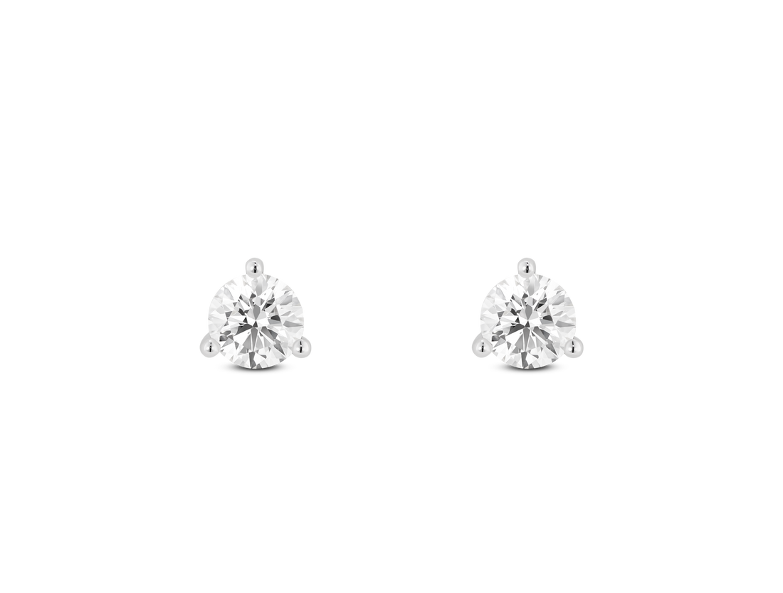 Lab-Grown Diamond ²⁄₇ct. tw. Ronde Briljant Studs | Wit