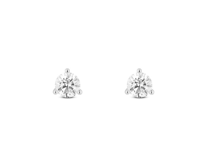 Lab-Grown Diamond ²⁄₇ct. tw. Round Brilliant Studs | White