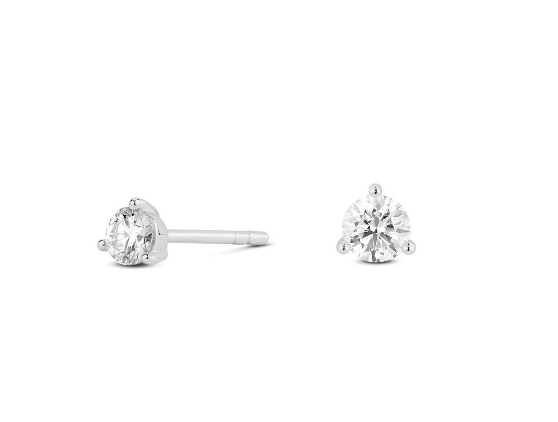 Lab-Grown Diamond ²⁄₇ct. tw. Ronde Briljant Studs | Wit