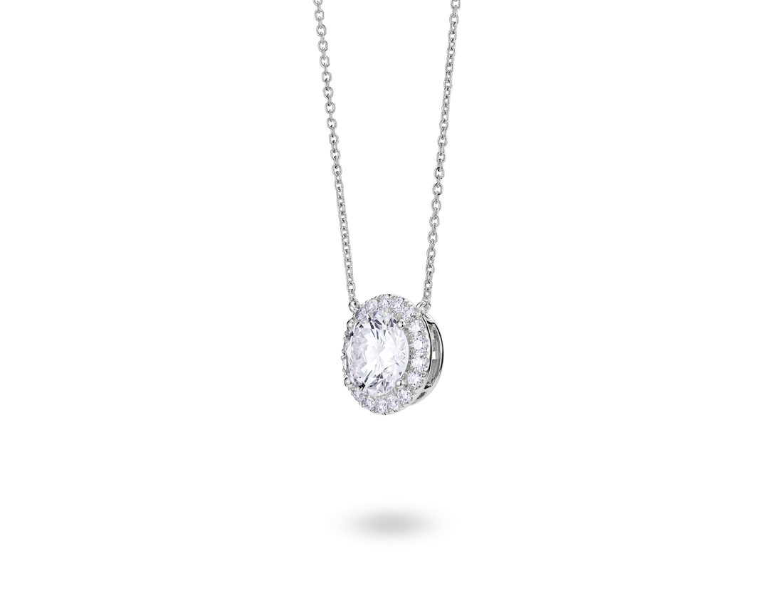 Lab-Grown Diamond 2ct. tw. Halo Pendant | White