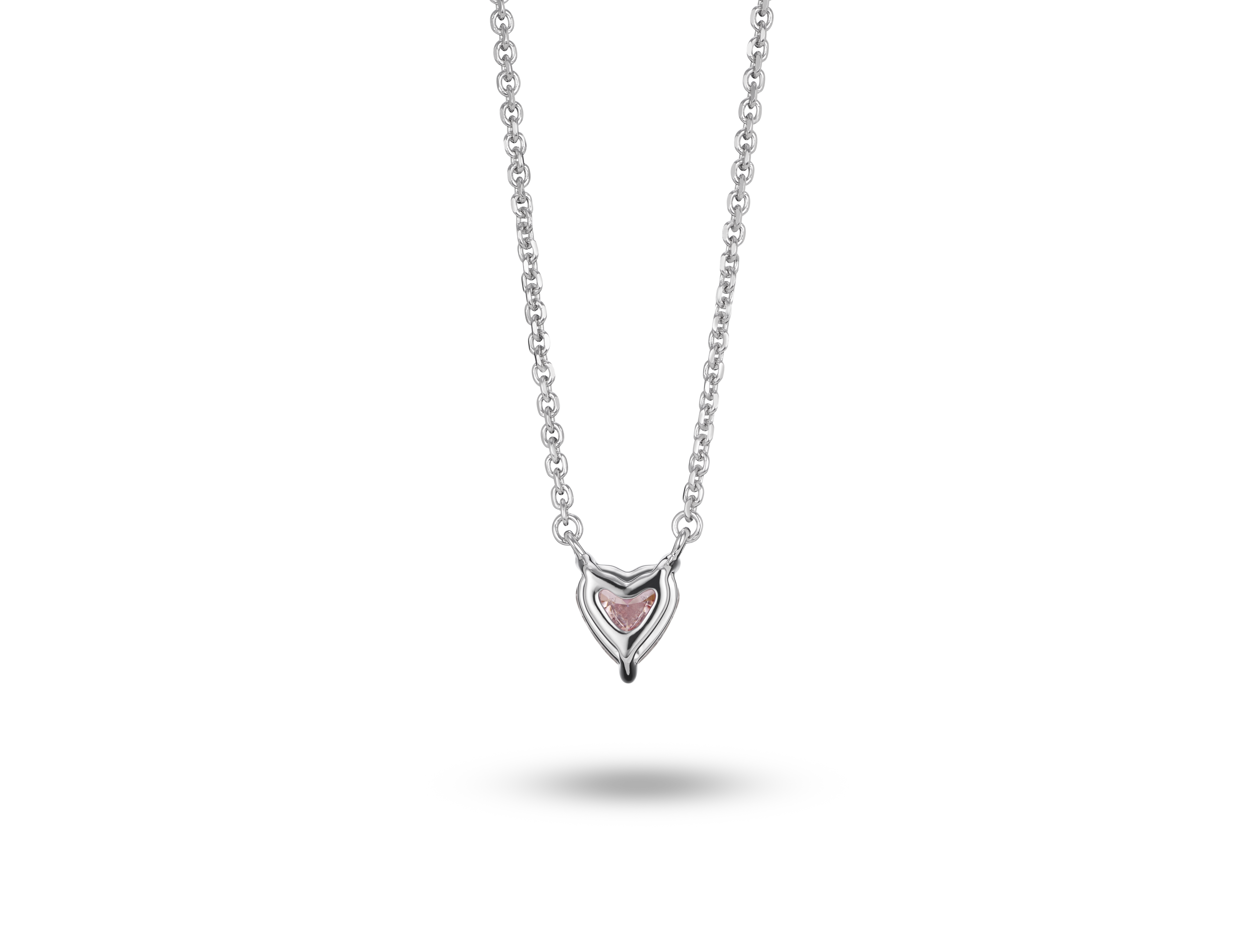 Lab-Grown Diamond ¼ct. Mini Heart Pendant | Pink