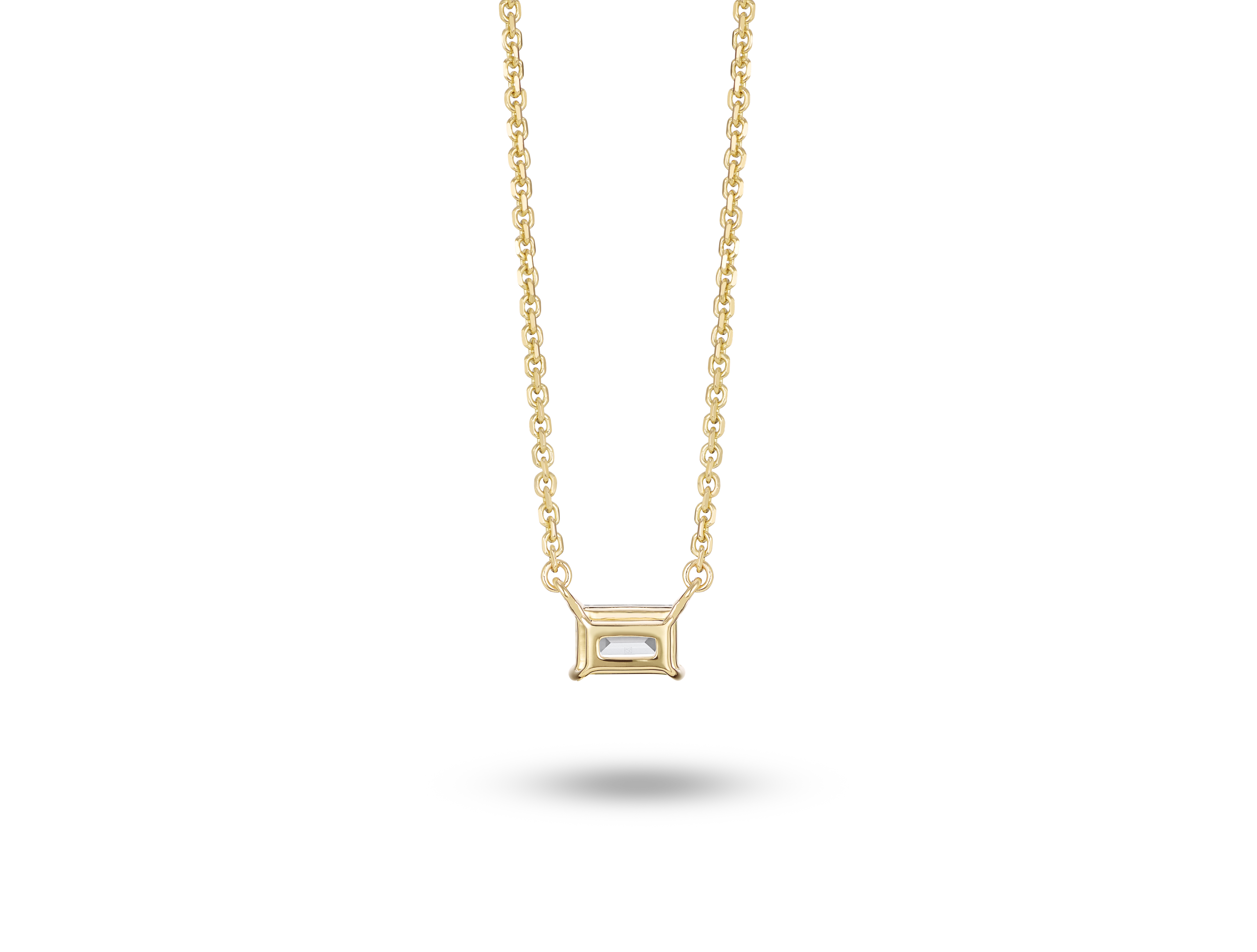 Lab-Grown Diamond ¼ct. Mini Baguette Pendant | White