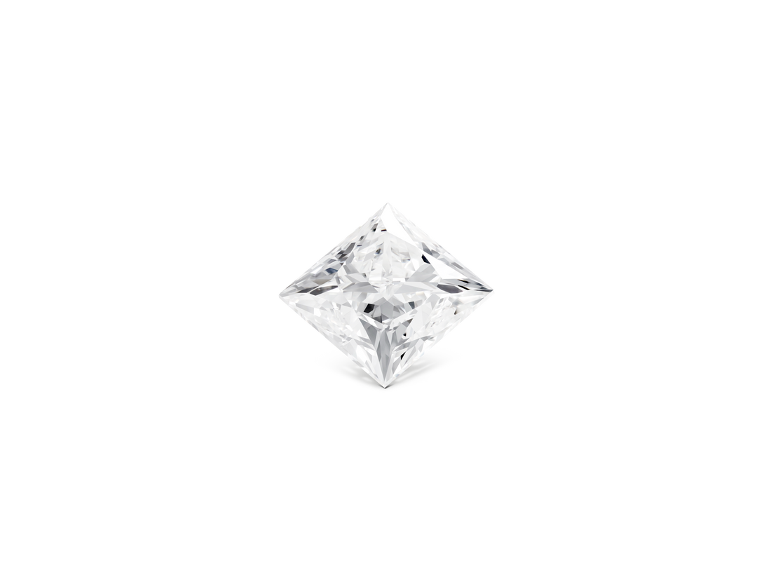 Diamant taille princesse de 2 carats cultivé en laboratoire | Blanc