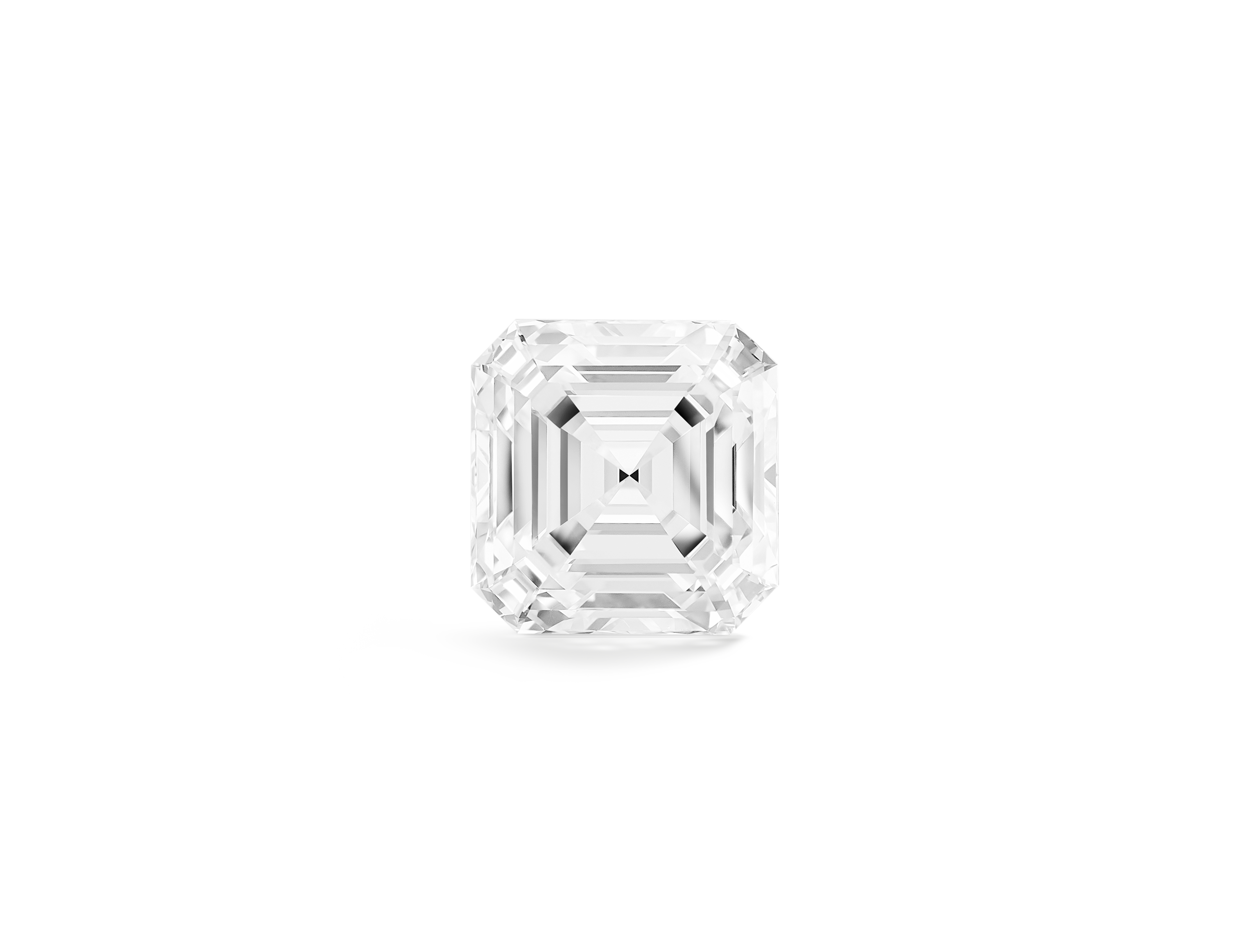 Lab-Grown Losse 2½ct. Asscher Geslepen Diamant | Wit