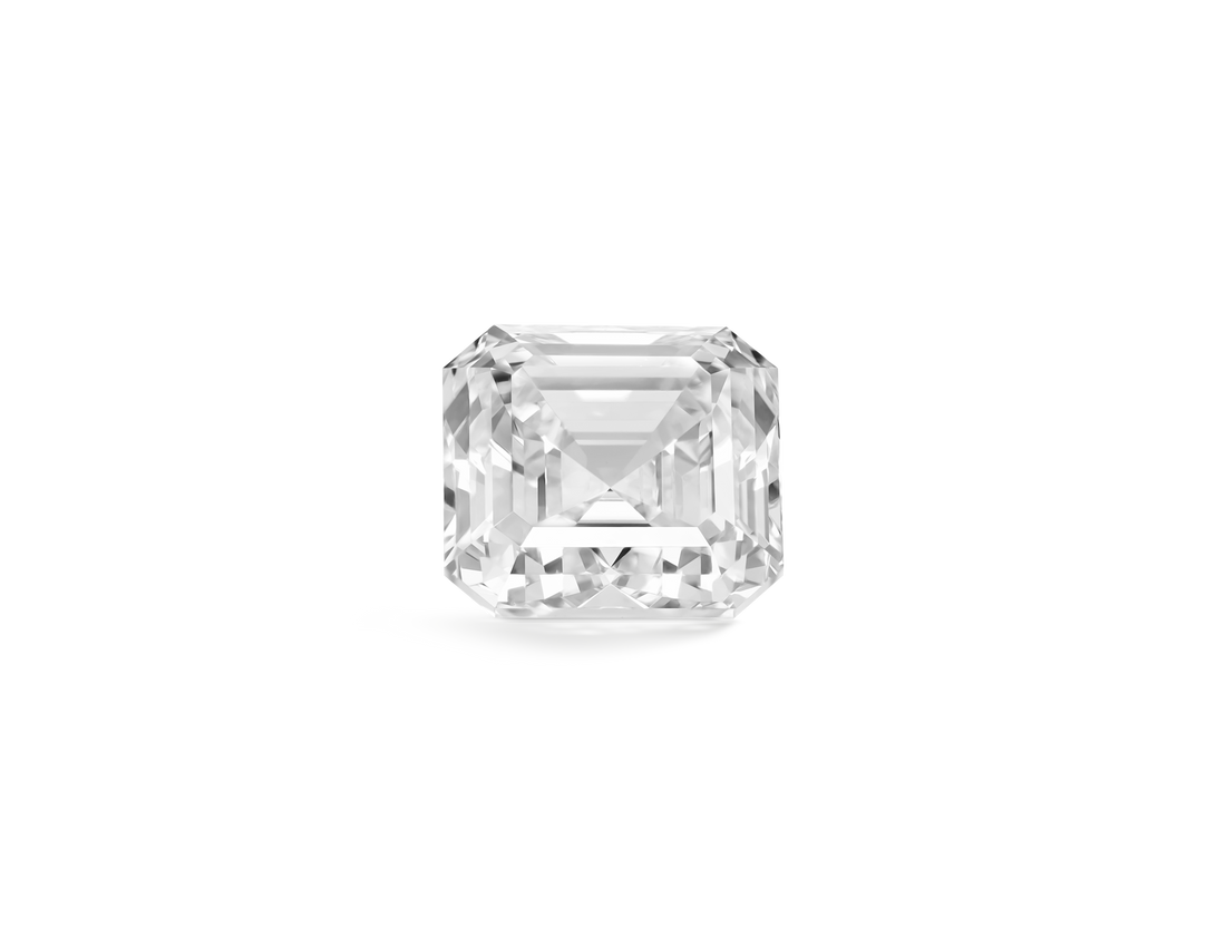 Lab-Grown Losse 2½ct. Asscher Geslepen Diamant | Wit