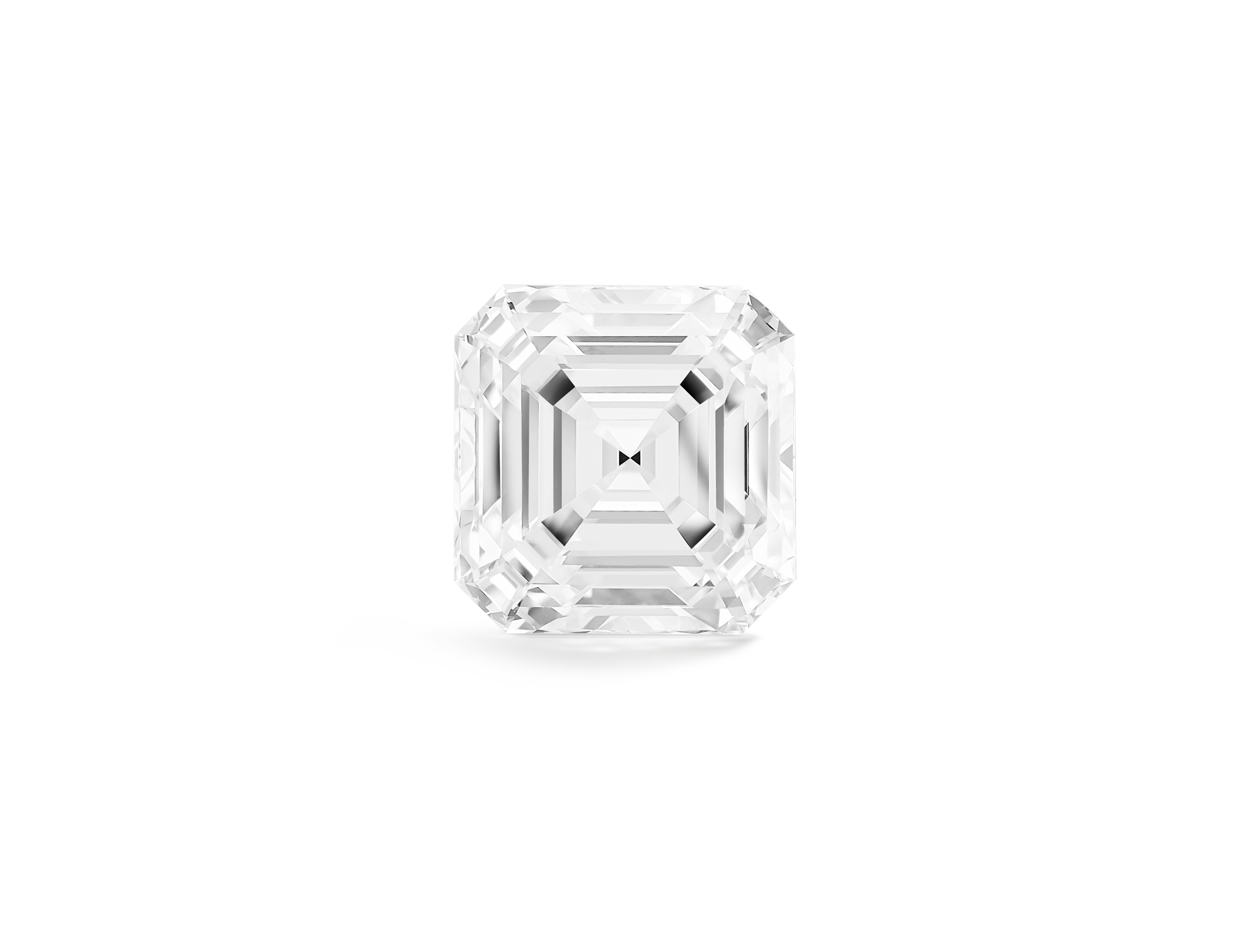 Lab-Grown Losse 3ct. Asscher Geslepen Diamant | Wit
