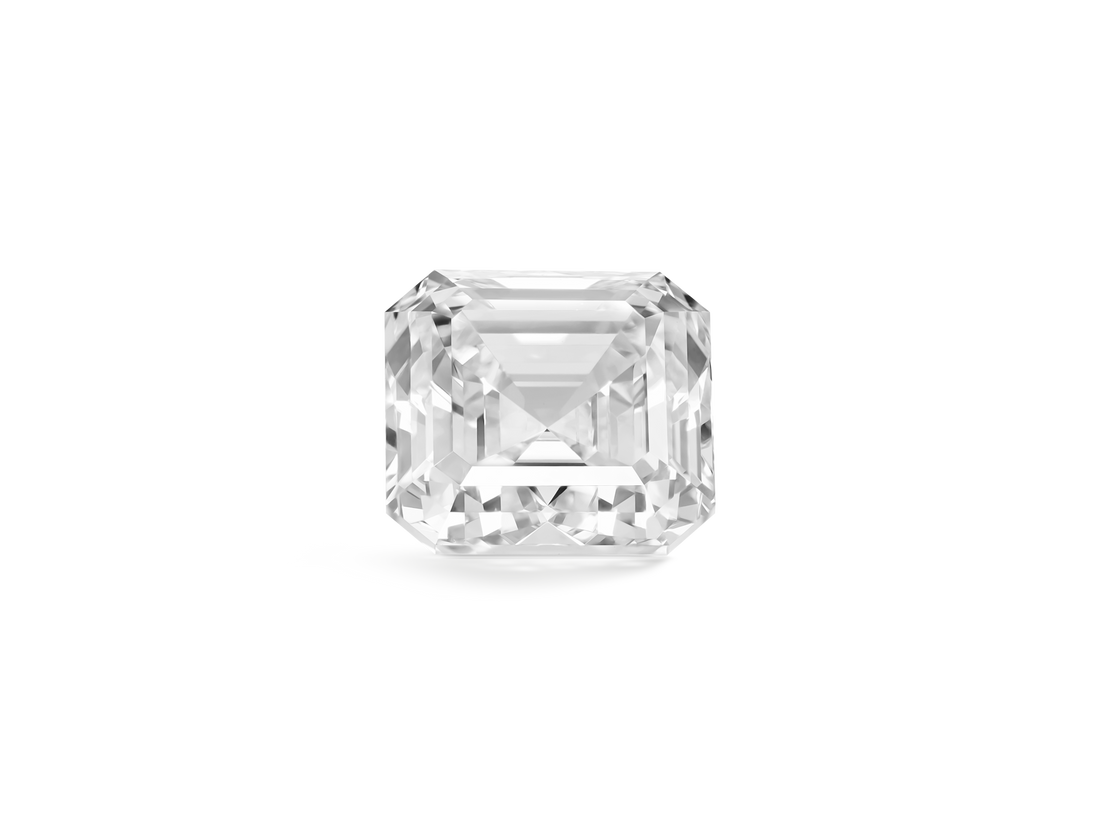 Lab-Grown Losse 3ct. Asscher Geslepen Diamant | Wit