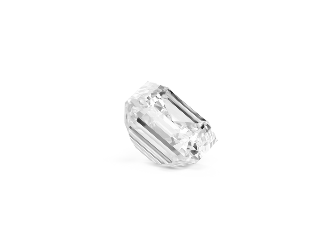 Diamant taille Asscher de 3 carats cultivé en laboratoire | Blanc