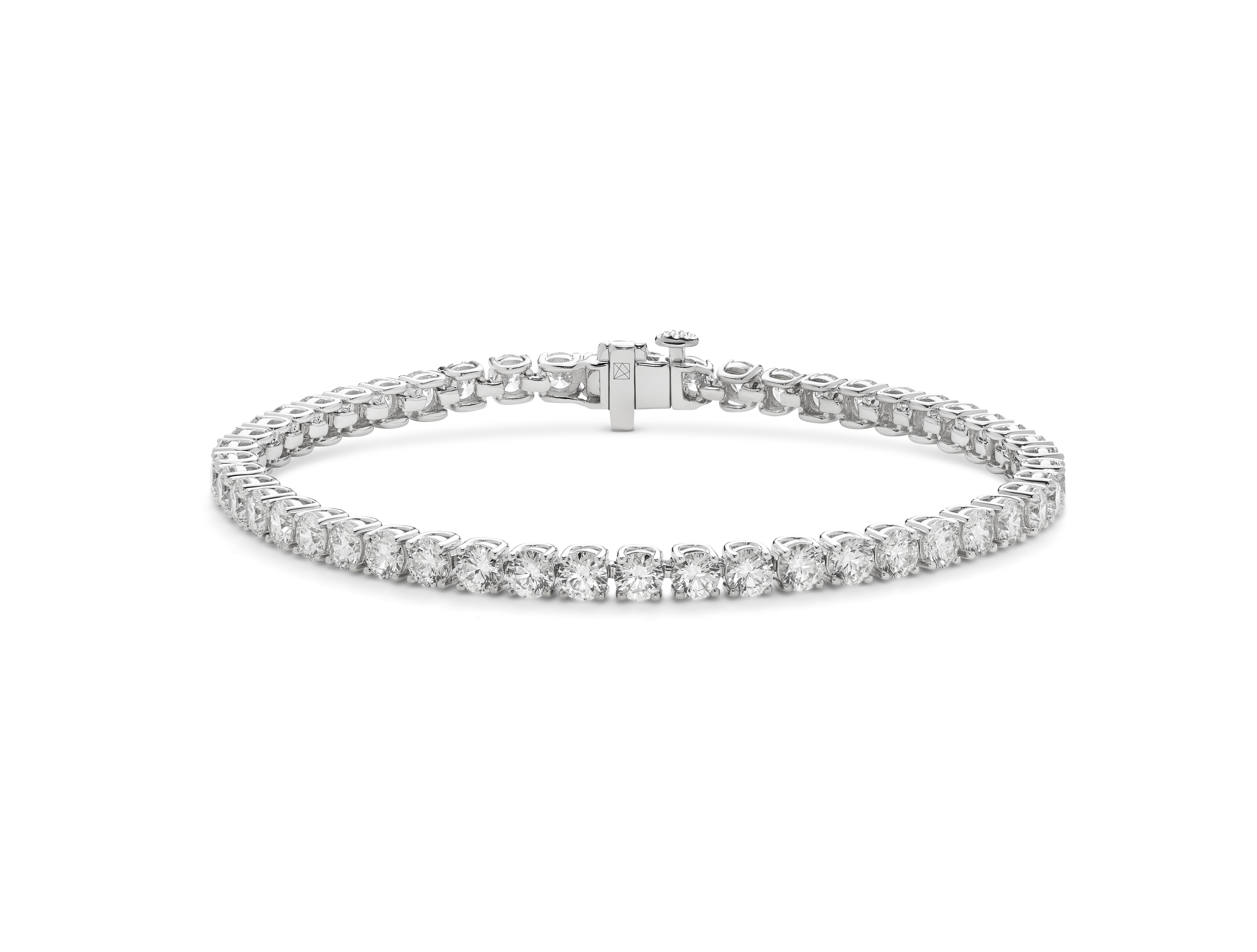 Lab-Grown Diamond Medium Tennis Bracelet - E/F color, 6.5" length | White
